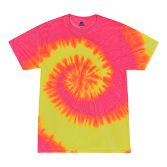 Colortone 1000 Multi-Color Tie-Dyed T-Shirt - Fluorescent Swirl -