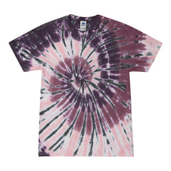 Colortone 1000 Multi-Color Tie-Dyed T-Shirt - Cherry Cola -