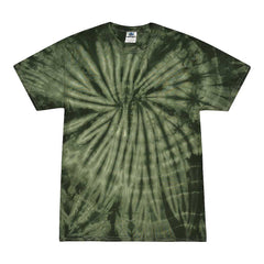 Colortone 1000 Multi-Color Tie-Dyed T-Shirt - Spider Green -