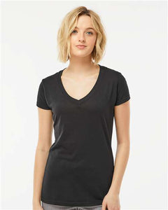 Tultex 244 Women's Poly-Rich V-Neck T-Shirt -