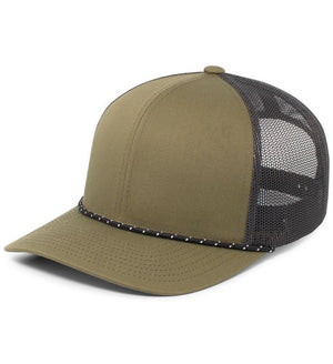 Pacific Headwear 104BR Trucker Snapback Braid Cap -