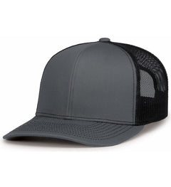 Pacific Headwear 104S Contrast Stitch Trucker Snapback Hat -