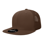 Decky 1052 Blank 6 Panel Trucker Hat, Flat Bill Snapback - CASE Pricing
