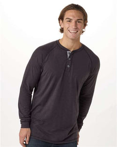 Boxercraft BM3101 Unisex Henley Long Sleeve T-Shirt -