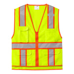CornerStone ANSI 107 Class 2 Surveyor Zippered Two-Tone Vest CSV105