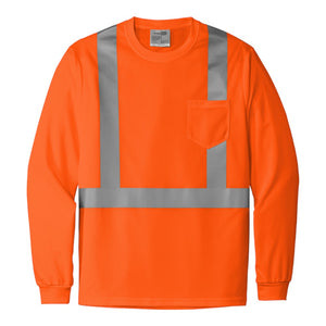 CornerStone ANSI 107 Class 2 Mesh Long Sleeve Tee CS201 -