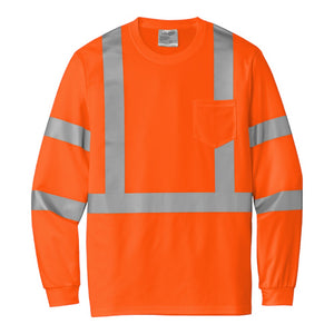 CornerStone ANSI 107 Class 3 Mesh Long Sleeve Tee CS203 -
