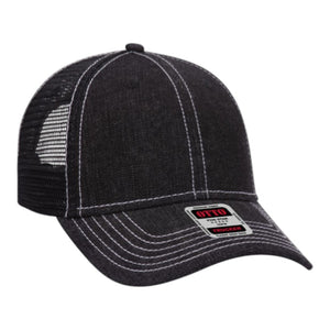 OTTO 83-509 OTTO CAP 6 Panel Low Profile Mesh Back Trucker Hat -