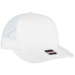 OTTO Cap 112-3 6 Panel Mid Profile Mesh Back Trucker Hat