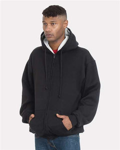 Bayside 940 Unisex USA-Made Super Heavy Thermal Lined Full-Zip Hooded Sweatshirt -