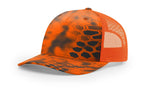 Richardson 112PFP Printed Five Panel Trucker Hat Camo Cap - 112 PFP