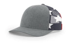 Richardson Printed Mesh Back Trucker Cap, Snapback Hat - 112PM