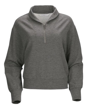 Boxercraft BW5205 Women's Dream Crop Fleece Quarter-Zip -