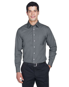 Devon & Jones DG530T Men's Tall Crown Collection® Solid Stretch Twill Woven Dress Shirt -