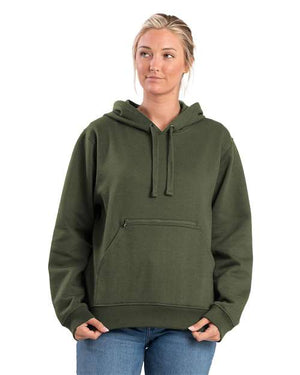 Berne Apparel WSP418 Women's Heritage Zippered Pocket Hooded Sweatshirt -
