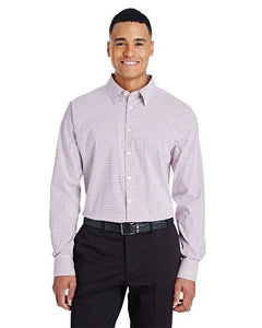 Devon & Jones DG540 Men's CrownLux Performance® Micro Windowpane Woven Dress Shirt -