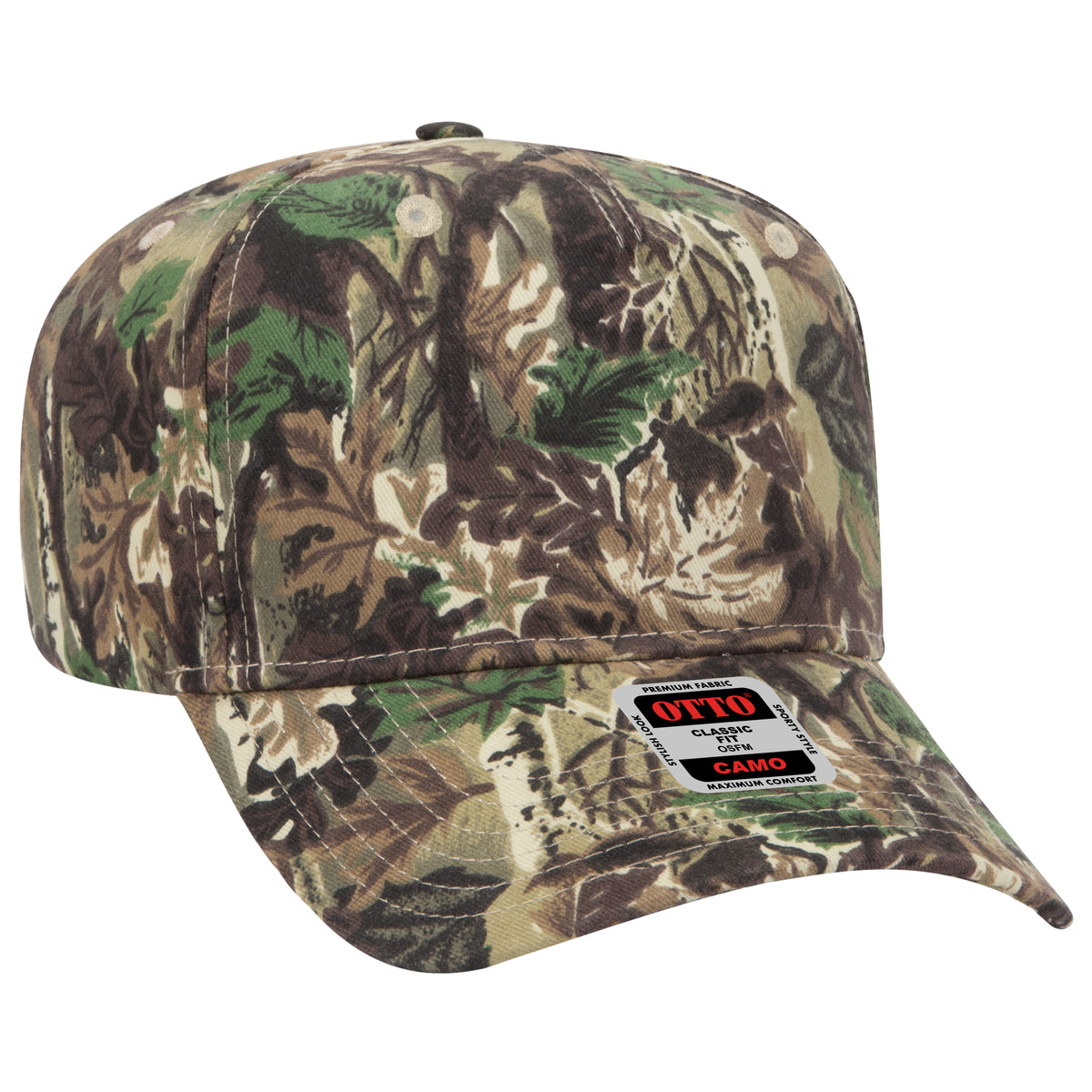Otto Cap 120-838 Camouflage 5 Panel Mid Profile Style Cap – The