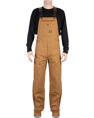 Berne Apparel B1067 Men's Slab Unlined Duck Bib Overall -