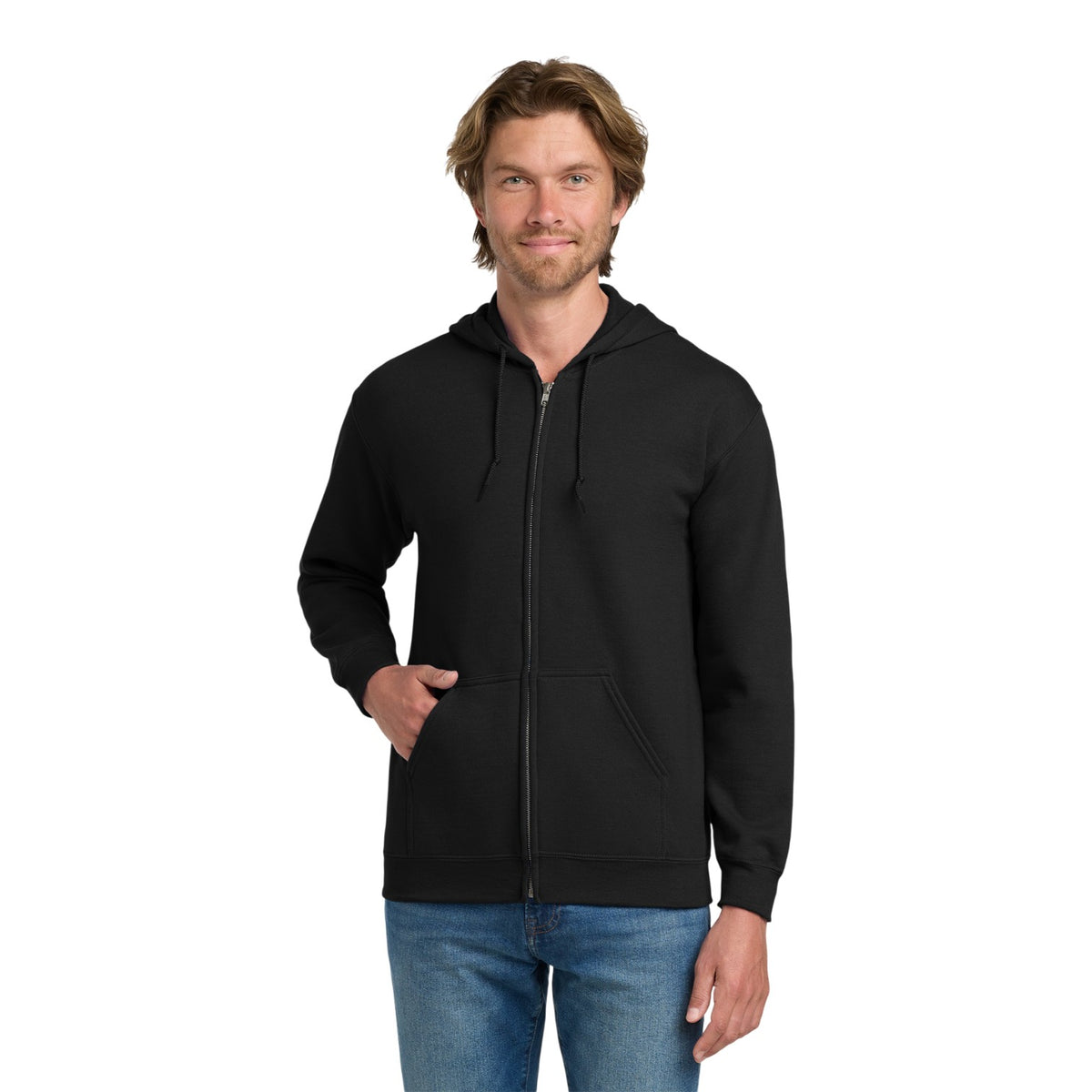 Gildan 18600 G186 Heavy Blend Full-Zip Hooded Sweatshirt Hoodie