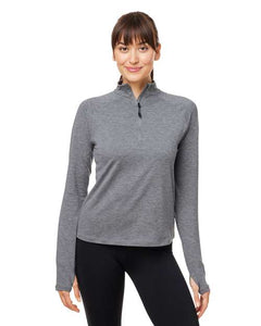 Glyder PDP8023 Women's Fairway Marbled Jersey Quarter-Zip Pullover -