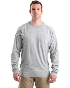 Berne Apparel BSM40T Men's Tall Performance Long Sleeve Pocket T-Shirt -