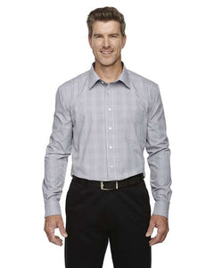 Devon & Jones DG520 Men's Crown Collection® Glen Plaid Woven Dress Shirt -