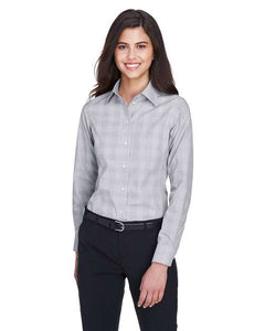 Devon & Jones DG520W Women's Crown Collection® Glen Plaid Woven Dress Shirt -