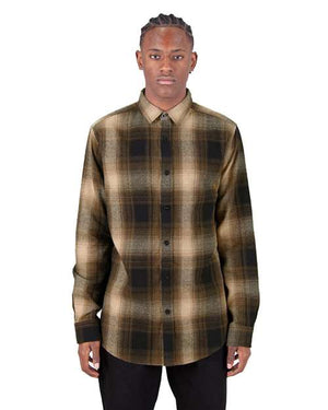 Shaka Wear SHHFS Unisex Plaid Flannel Overshirt -