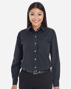 Devon & Jones DG534W Women's Crown Collection® Striped Woven Dress Shirt -