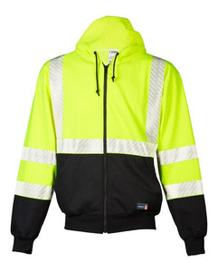 Kishigo F507 Unisex FR Full-Zip Hooded Sweatshirt -