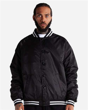 Shaka Wear SHCVBJ Unisex Collared Varsity Jacket -