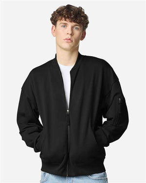 American Apparel FTJ77 Unisex French Terry Bomber Jacket -
