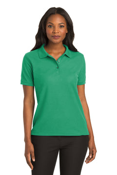 Port Authority L500 Ladies Silk Touch Polo - Court Green -