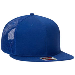 Otto Cap 141-1070 Otto Snap 6 Panel Mid Profile Mesh Back Trucker Snapback Hat -