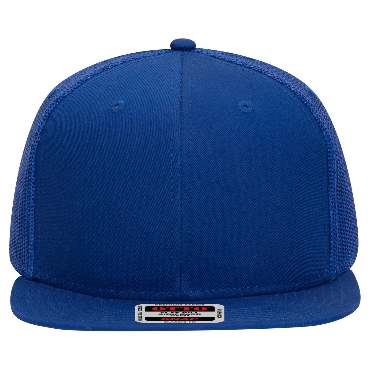 Otto Cap 141-1070 Otto Snap 6 Panel Mid Profile Mesh Back Trucker Snap ...