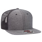 Otto Cap 141-1070 Otto Snap 6 Panel Mid Profile Mesh Back Trucker Snapback Hat