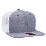 Otto Cap 141-1070 Otto Snap 6 Panel Mid Profile Mesh Back Trucker Snapback Hat