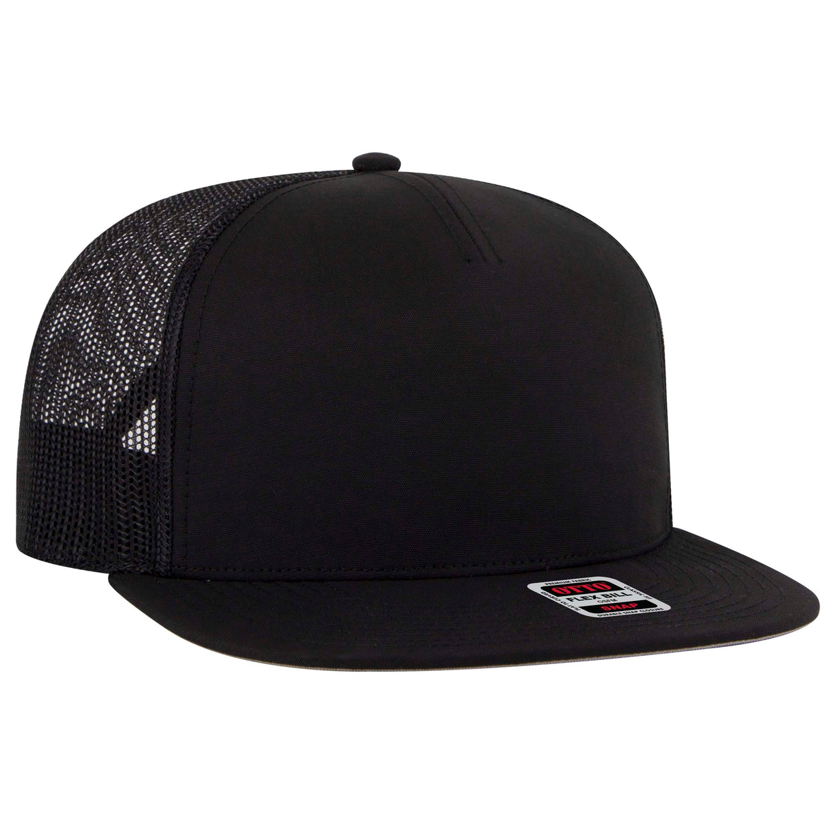 Otto Cap 154-1174 Otto Snap 5 Panel Pro Style Mesh Back Trucker