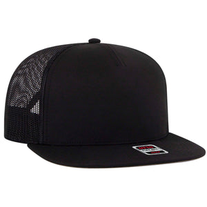 Otto Cap 154-1174 Otto Snap 5 Panel Pro Style Mesh Back Trucker Snapback Hat -