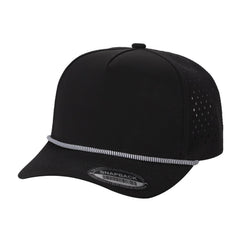 Unbranded 5 Panel Perforated Laser Mesh Rope Hat -