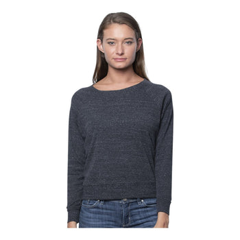 Royal Apparel Women's Triblend Long Sleeve Raglan Pullover 20012 Made In USA