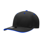 Wholesale Bulk Blank Sandwich Bill Baseball Hats - Decky 2003 - Khaki/Black