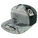 Pit Bull Cambridge PB250 7 Panel Hat Shiny Camo Camper Mesh Trucker Cap