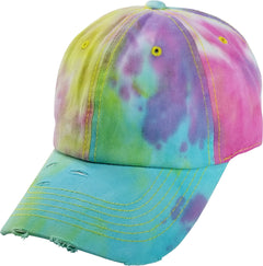 Pit Bull Cambridge PB255 Plain Tie Dye Vintage Cotton Dad Hat -
