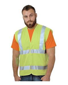Bayside 3789 Unisex USA-Made Economy Class 2 ANSI Vest -