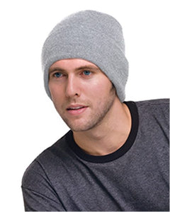 Bayside 3825 USA-Made 12'' Knit Cuffed Beanie -