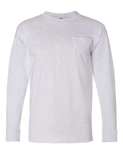 Bayside 8100 Unisex USA-Made Long Sleeve Pocket T-Shirt -