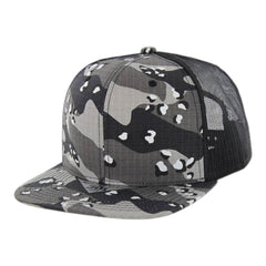 KAMEL 301RSCT 6 Panel Ripstop Camo Trucker Hat -