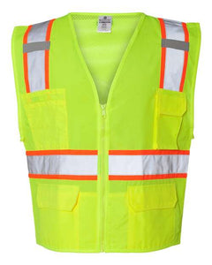 Kishigo 1163-1164 Unisex Ultra-Cool™ Solid Front Vest with Mesh Back -