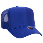 Otto 39-165 Youth Size 5 Panel High Crown Mesh Back Foam Trucker Hat Kids